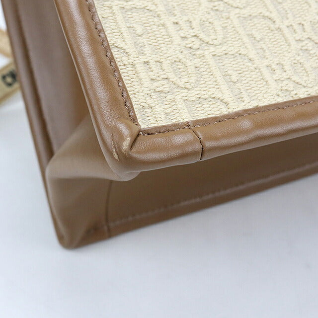 中古 ディオール トートバッグ レディース ブランド Dior ブックトート バッグ スモール 2WAY M1325CZCC ベージュ USDCD115647011