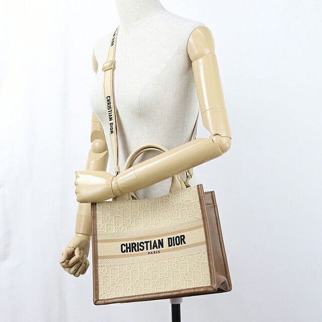 中古 ディオール トートバッグ レディース ブランド Dior ブックトート バッグ スモール 2WAY M1325CZCC ベージュ USDCD115647011