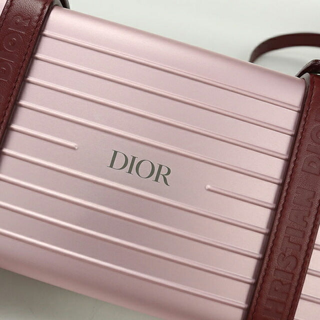 中古 ディオール ショルダーバッグ ユニセックス ブランド Dior リモアコラボ パーソナルクラッチバッグ 2DRCA295YWT ピンク USDCD115820011