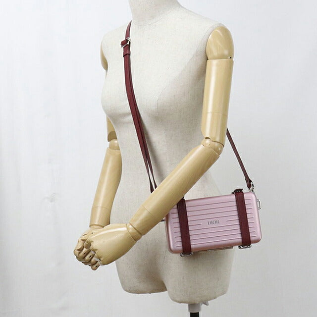 中古 ディオール ショルダーバッグ ユニセックス ブランド Dior リモアコラボ パーソナルクラッチバッグ 2DRCA295YWT ピンク USDCD115820011