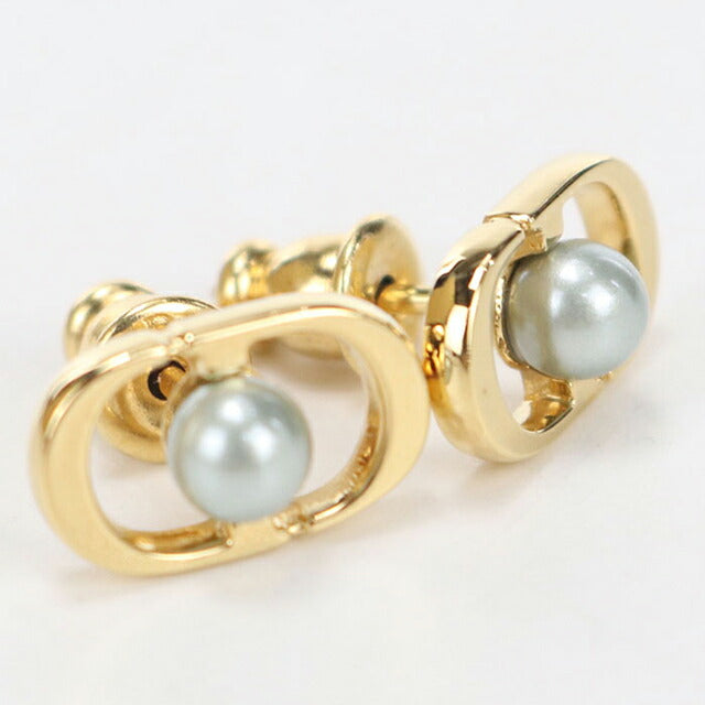 中古 ディオール ピアス レディース ブランド Dior プチ CD ジョリー ミニ スタッドピアス E3170WOMRS ゴールド アクセサリー USDCD116049011