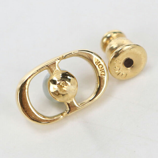 中古 ディオール ピアス レディース ブランド Dior プチ CD ジョリー ミニ スタッドピアス E3170WOMRS ゴールド アクセサリー USDCD116049011
