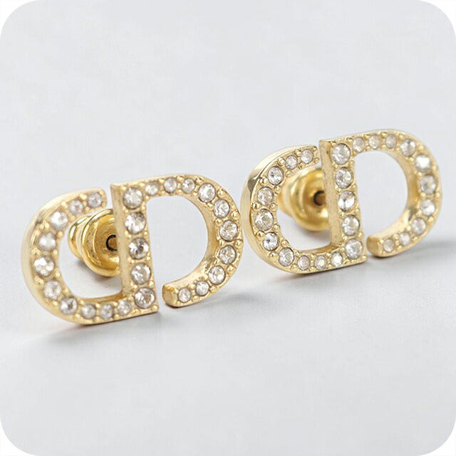 中古 ディオール ピアス レディース ブランド Dior プチ CD スタッドピアス E1742PTCCY ゴールド アクセサリー USDCD116050011