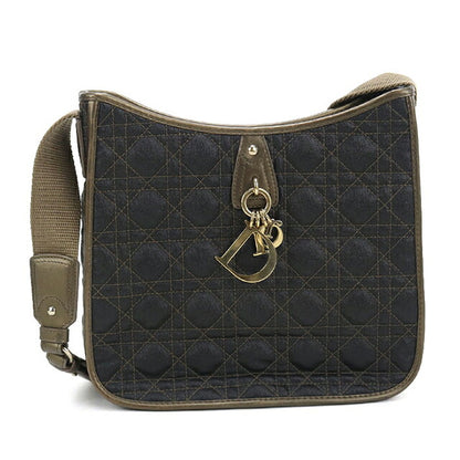 二手 Dior 单肩包 女式品牌 Dior Cannage 皮革 黑色 USDCD116365011