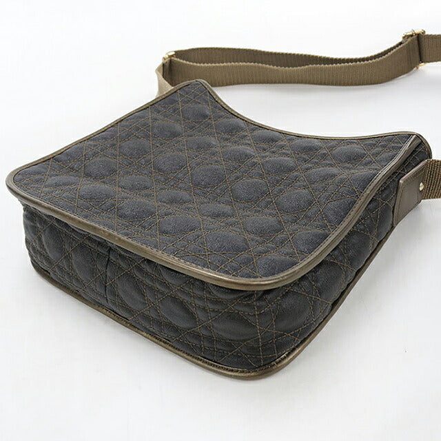 二手 Dior 单肩包 女式品牌 Dior Cannage 皮革 黑色 USDCD116365011