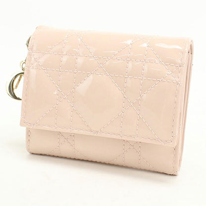 中古 ディオール 三つ折り財布 三折財布 コンパクト レディース ブランド Dior レディディオール ロータスウォレット S0181OVRB_M51U ピンク USDCD116579011