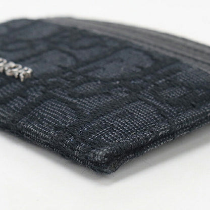 中古 ディオール カードケース コンパクト メンズ ブランド Dior ディオールオブリーク カードホルダー 2ESCH135YSE_H03E ブラック USDCD117239011