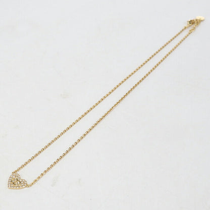 中古 ディオール ネックレス レディース ブランド Dior  ラインストーン ハート ゴールド アクセサリー USDCD117427011