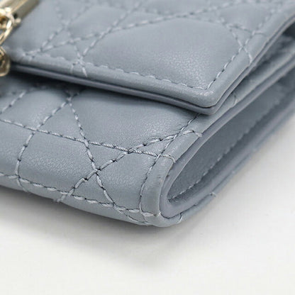 中古 ディオール 小銭入れ レディース ブランド Dior マイ ディオール グリシン ウォレット ブルー USDCD117544011