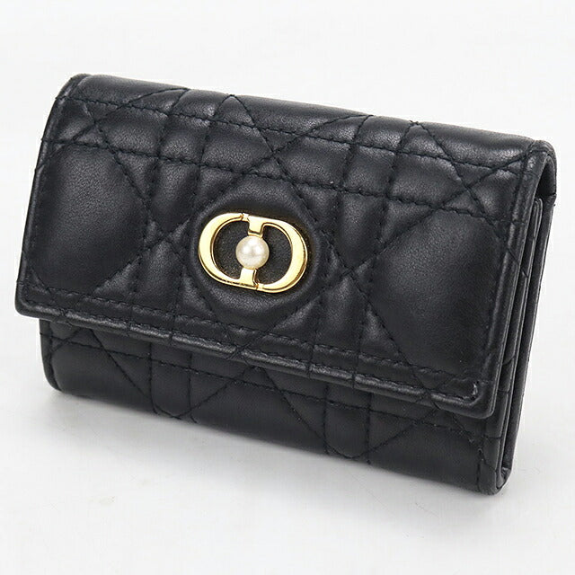中古 ディオール 小銭入れ レディース ブランド Dior ディオール ジョリー グリシン ウォレット S3102UNJB_M900 ブラック USDCD117556011