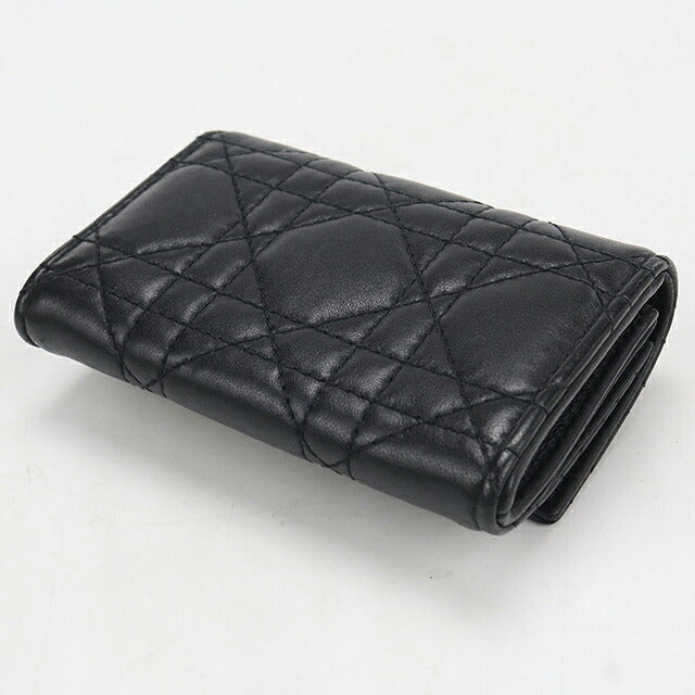 中古 ディオール 小銭入れ レディース ブランド Dior ディオール ジョリー グリシン ウォレット S3102UNJB_M900 ブラック USDCD117556011