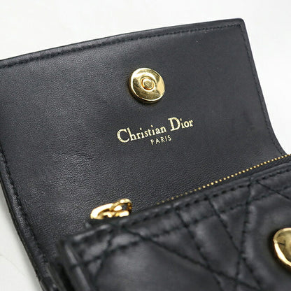 中古 ディオール 小銭入れ レディース ブランド Dior ディオール ジョリー グリシン ウォレット S3102UNJB_M900 ブラック USDCD117556011