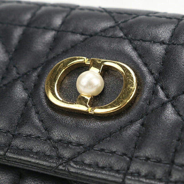 中古 ディオール 小銭入れ レディース ブランド Dior ディオール ジョリー グリシン ウォレット S3102UNJB_M900 ブラック USDCD117556011