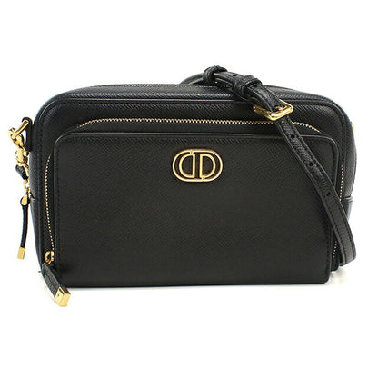 二手 Dior 斜挎单肩包女装品牌 Dior Dior Caro 双袋皮革 S7431UBAE 黑色 USDCD117622011