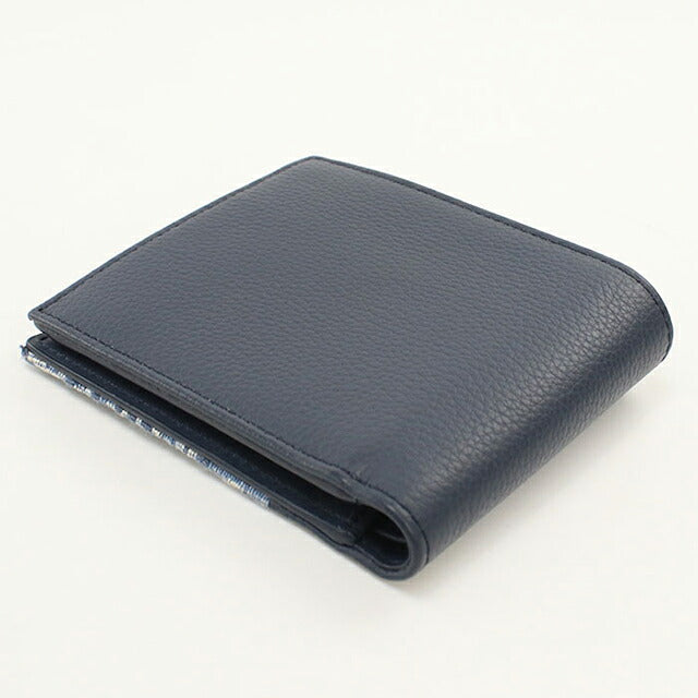 中古 ディオール 二つ折り財布 二折財布 コンパクト メンズ ブランド Dior サドル  2ADBC306YKS ネイビー USDCD117633011