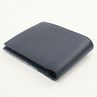 中古 ディオール 二つ折り財布 二折財布 コンパクト メンズ ブランド Dior サドル  2ADBC306YKS ネイビー USDCD117633011