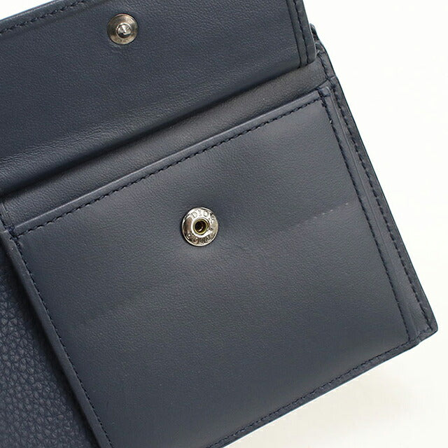 中古 ディオール 二つ折り財布 二折財布 コンパクト メンズ ブランド Dior サドル  2ADBC306YKS ネイビー USDCD117633011