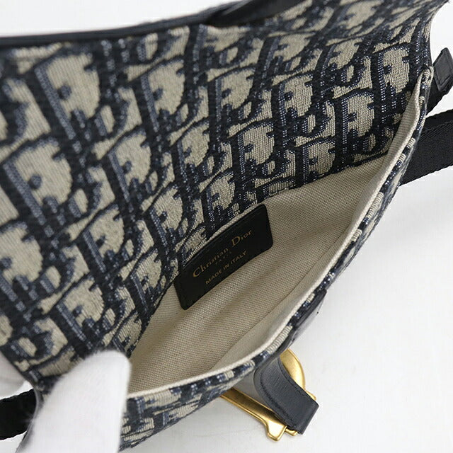 中古 ディオール ボディバッグ レディース ブランド Dior サドル  ネイビー USDCD117765011