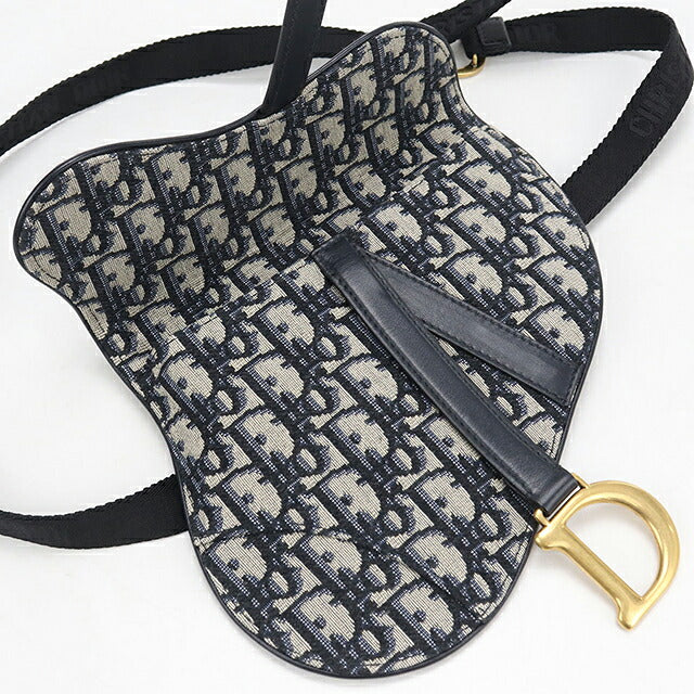 中古 ディオール ボディバッグ レディース ブランド Dior サドル  ネイビー USDCD117765011
