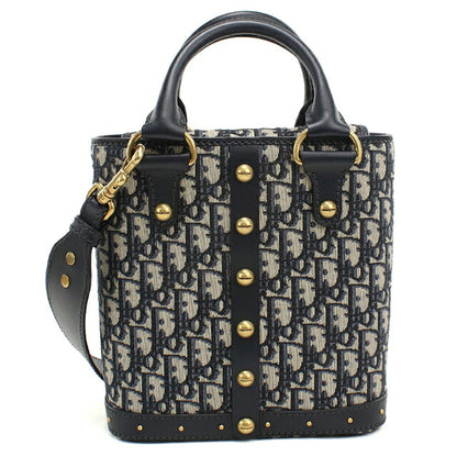 中古 ディオール ハンドバッグ レディース ブランド Dior ディオール オブリーク ２WAY ネイビー USDCD117872011