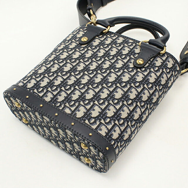 中古 ディオール ハンドバッグ レディース ブランド Dior ディオール オブリーク ２WAY ネイビー USDCD117872011