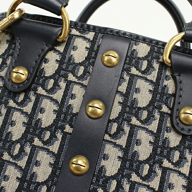 中古 ディオール ハンドバッグ レディース ブランド Dior ディオール オブリーク ２WAY ネイビー USDCD117872011