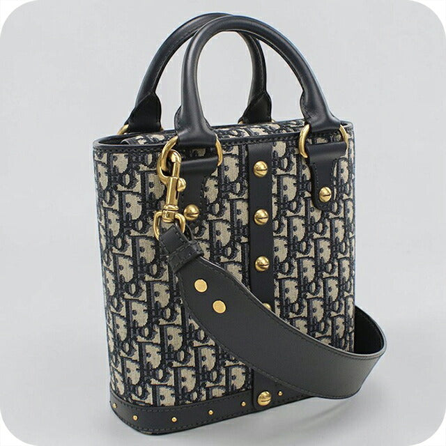 中古 ディオール ハンドバッグ レディース ブランド Dior ディオール オブリーク ２WAY ネイビー USDCD117872011
