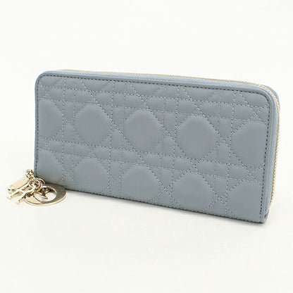 二手 Dior 长钱包圆形拉链女士品牌 Dior Voyageur S0007ONMJ 蓝色 USDCD118276011
