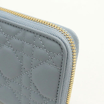 二手 Dior 长钱包圆形拉链女士品牌 Dior Voyageur S0007ONMJ 蓝色 USDCD118276011