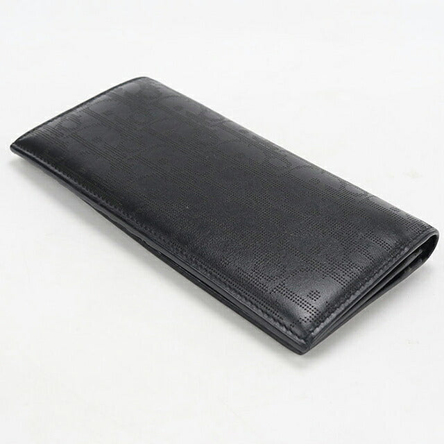 中古 ディオール 長財布二折 メンズ ブランド Dior ディオールオブリークギャラクシー 二つ折りロングウォレット ブラック USDCD118382011
