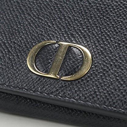 中古 ディオール 三つ折り財布 三折財布 コンパクト レディース ブランド Dior 30モンテーニュ  ブラック USDCD118434011