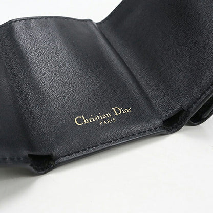 中古 ディオール 三つ折り財布 三折財布 コンパクト レディース ブランド Dior 30モンテーニュ  ブラック USDCD118434011