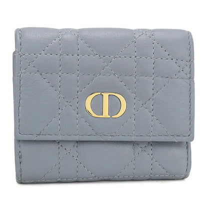Used Dior Trifold Wallet Trifold Wallet Compact Ladies Brand Dior Dior Calo Hibiscus Wallet S5209UWHC Blue USDCD118453011