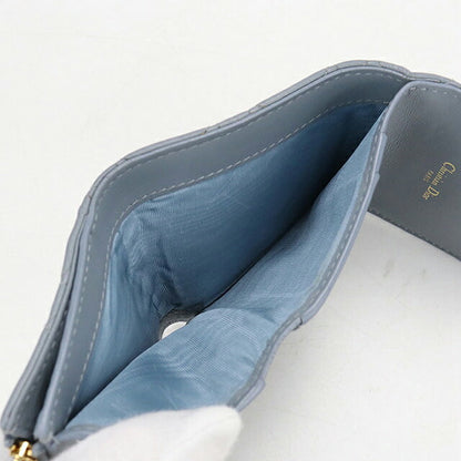 Used Dior Trifold Wallet Trifold Wallet Compact Ladies Brand Dior Dior Calo Hibiscus Wallet S5209UWHC Blue USDCD118453011