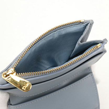Used Dior Trifold Wallet Trifold Wallet Compact Ladies Brand Dior Dior Calo Hibiscus Wallet S5209UWHC Blue USDCD118453011
