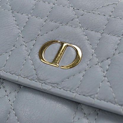 Used Dior Trifold Wallet Trifold Wallet Compact Ladies Brand Dior Dior Calo Hibiscus Wallet S5209UWHC Blue USDCD118453011