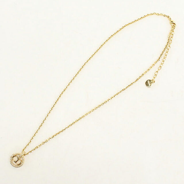 中古 ディオール ネックレス レディース ブランド Dior  ラインストーン ゴールド アクセサリー USDCD118557011