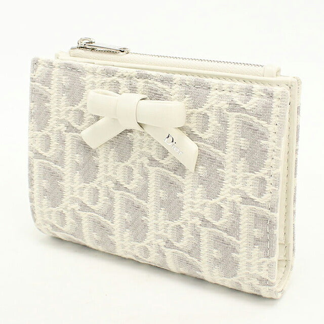 中古 ディオール 二つ折り財布 二折財布 コンパクト レディース ブランド Dior ディオール プロムナード ダリア ウォレット S2503PUQY_M074 USDCD118590011