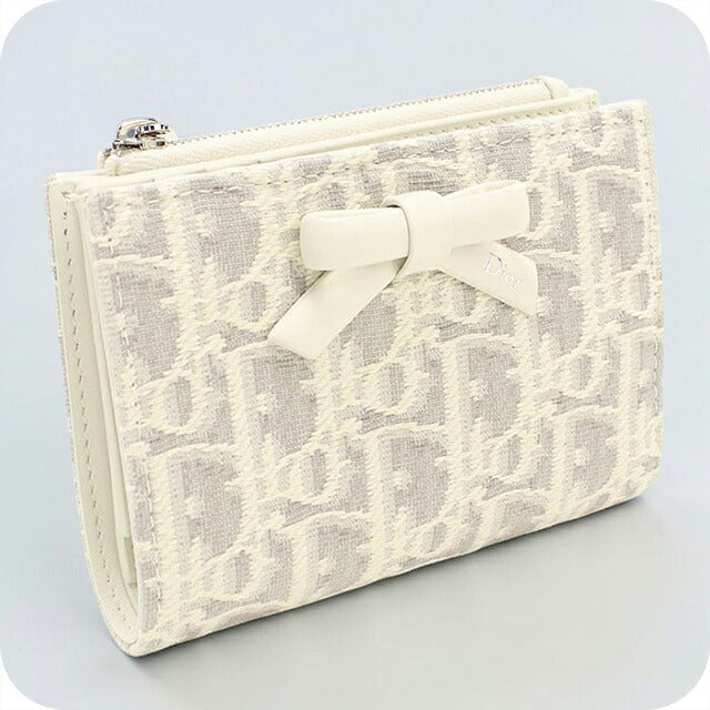 中古 ディオール 二つ折り財布 二折財布 コンパクト レディース ブランド Dior ディオール プロムナード ダリア ウォレット S2503PUQY_M074 USDCD118590011