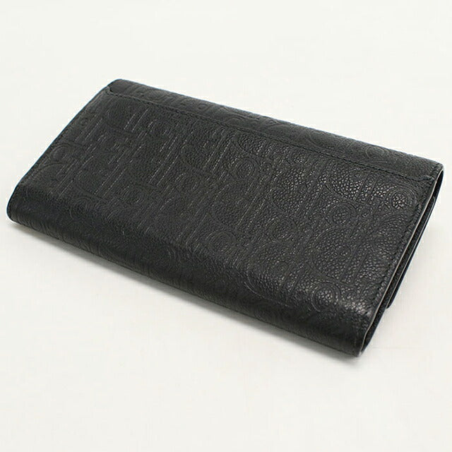 中古 ディオール 長財布二折 メンズ ブランド Dior ディオール グラビティ ロング フラップウォレット 2ESBC328FLG_H00N ブラック USDCD119016011