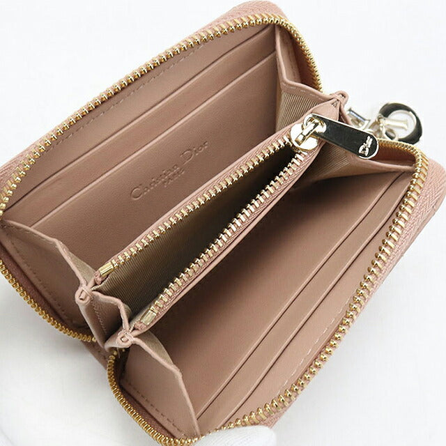 中古 ディオール 小銭入れ レディース ブランド Dior レディディオール ジップコインパース ベージュ USDCD119347011