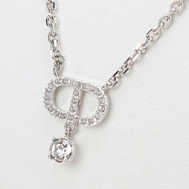 中古 ディオール ネックレス レディース ブランド Dior  プチCD N2890WOMCY シルバー アクセサリー USDCD119348011
