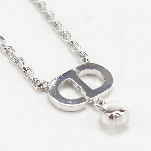中古 ディオール ネックレス レディース ブランド Dior  プチCD N2890WOMCY シルバー アクセサリー USDCD119348011