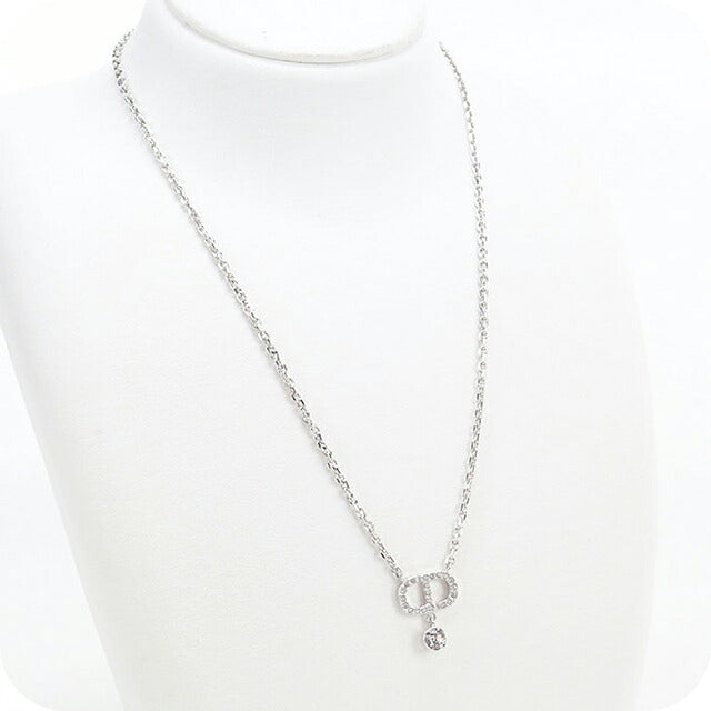 中古 ディオール ネックレス レディース ブランド Dior  プチCD N2890WOMCY シルバー アクセサリー USDCD119348011