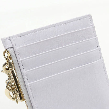 中古 ディオール コインケース コンパクト レディース ブランド Dior レディディオール コスモス ジップカードホルダー フラグメントケース S0965ONMJ USDCD119438011