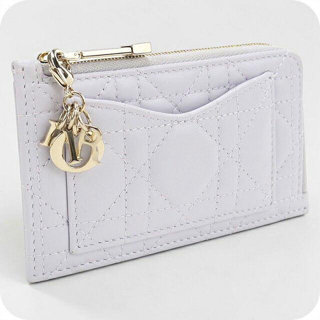 中古 ディオール コインケース コンパクト レディース ブランド Dior レディディオール コスモス ジップカードホルダー フラグメントケース S0965ONMJ USDCD119438011