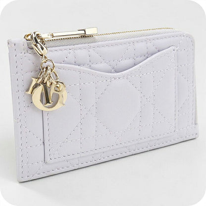 中古 ディオール コインケース コンパクト レディース ブランド Dior レディディオール コスモス ジップカードホルダー フラグメントケース S0965ONMJ USDCD119438011