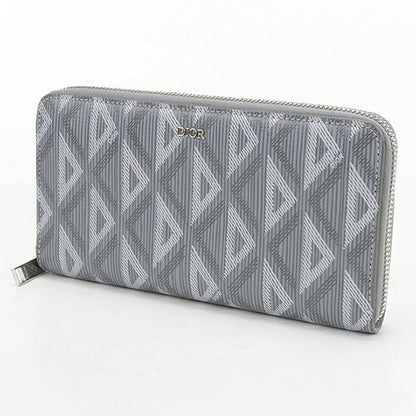 中古 ディオール 長財布ラウンドファスナー メンズ ブランド Dior CDダイヤモンド  2ESBC252DCO グレー USDCD119458011
