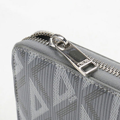 中古 ディオール 長財布ラウンドファスナー メンズ ブランド Dior CDダイヤモンド  2ESBC252DCO グレー USDCD119458011