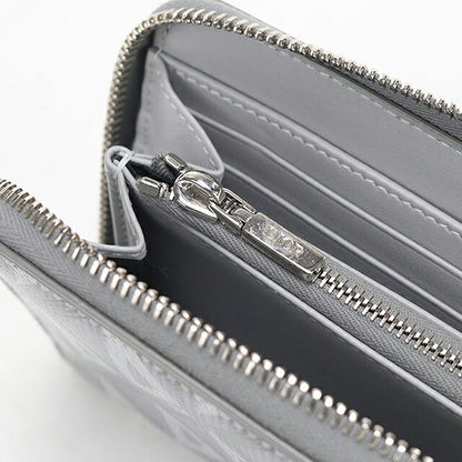 中古 ディオール 長財布ラウンドファスナー メンズ ブランド Dior CDダイヤモンド  2ESBC252DCO グレー USDCD119458011